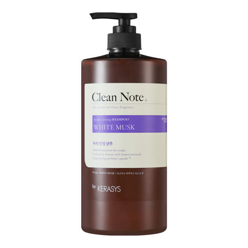 ProtoClinical k-beauty Kerasys Clean Note Scalp Calming Shampoo 1L single upright shampoo bottle on a white background.