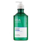 ProtoClinical k-beauty Kerasys CICA LABO Aqua Moist Shampoo 750ml single upright shampoo bottle on a white background.