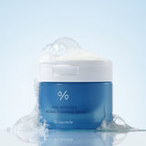 ProtoClinical k-beauty pale blue beauty graphic with a soft vertical band on a light background.