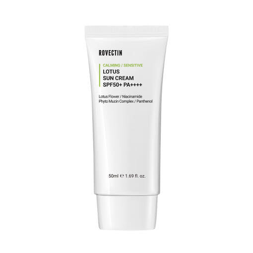 ROVECTIN: Calming Lotus Sun Cream Spf50 Pa (50ml)
