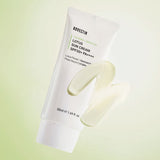ProtoClinical k-beauty pale sage beauty graphic with a soft gray center on a light background.