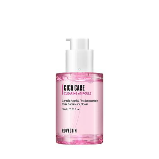 ProtoClinical k-beauty beauty product silhouette with a soft blush pink vertical center on a light background.
