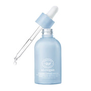 ProtoClinical k-beauty [so natural] SO VEGAN ICE PLANT FIRMING AMPOULE 55ml shown as a single upright blue bottle centered on a white background