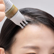 ProtoClinical k-beauty dark vertical beauty graphic with soft peach and gray tones.