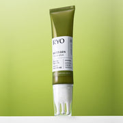 ProtoClinical k-beauty light green beauty graphic with a darker vertical center.