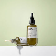 ProtoClinical k-beauty Ryo Root:Gen Hair Loss Care Scalp Essence 145ml single upright pale olive bottle centered on a light background with a soft gray base shadow.