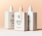[Beauty of Joseon] Daily Tinted Fluid Sunscreen [VEIL COVER] SPF50+ PA+++ 50ml by ProtoClinical shown in product information layout with packaging visuals, highlighting the veil cover sunscreen details for a k-beauty routine.