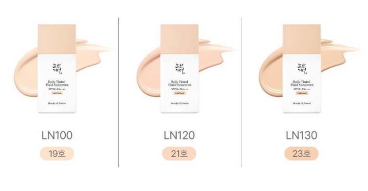 [Beauty of Joseon] Daily Tinted Fluid Sunscreen [VEIL COVER] SPF50+ PA+++ 50ml by ProtoClinical presented in a product detail graphic with packaging visuals, highlighting the veil cover sunscreen presentation for a k-beauty routine.