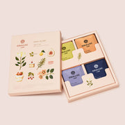 ProtoClinical k-beauty peach-toned beauty graphic on a light background.