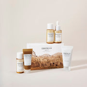 SKIN1004: Madagascar Centella Travel Kit (5Units) by ProtoClinical shown in a clean travel kit product image on a light background for a k-beauty skincare routine.