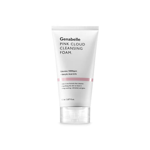 ProtoClinical k-beauty Genabelle Pink Cloud Cleansing Foam 150ml single upright package centered on a light background.