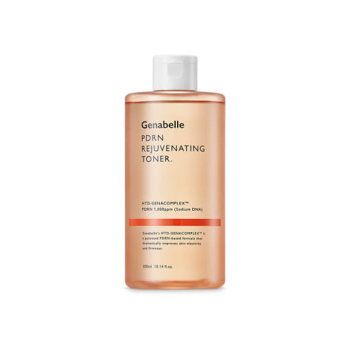ProtoClinical k-beauty Genabelle PDRN Rejuvenating Toner 300ml single upright package centered on a light background.