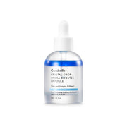 ProtoClinical k-beauty Genabelle Crystal Drop Hydra Booster Ampoule 30ml soft blue ampoule packaging centered on a white background with warm beige side accents