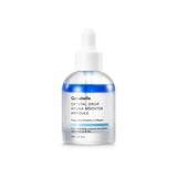 ProtoClinical k-beauty Genabelle Crystal Drop Hydra Booster Ampoule 30ml soft blue ampoule packaging centered on a white background with warm beige side accents
