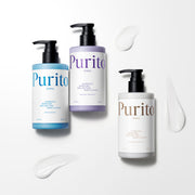 ProtoClinical k-beauty pale gray beauty detail with two soft charcoal vertical forms on a light background.