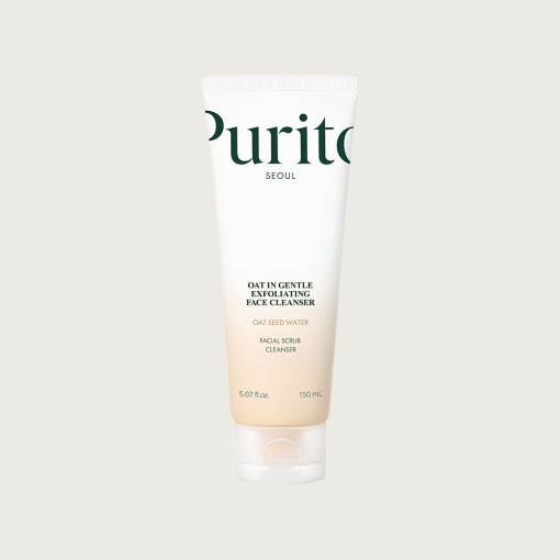 ProtoClinical k-beauty [PURITO SEOUL] Oat In Gentle Exfoliating Face Cleanser 150ml product image on a light background.