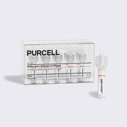 ProtoClinical k-beauty PURCELL Pixcell Biom Booster Shot Powder 0.2g X 10ea gray product graphic with a soft lavender horizontal center on a light background