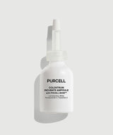 ProtoClinical k-beauty PURCELL Colostrum Incubate Ampoule 30ml abstract beauty graphic with soft taupe and cream clustered shapes on a pale background