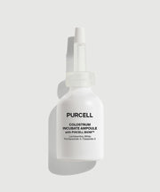 ProtoClinical k-beauty PURCELL Colostrum Incubate Ampoule 30ml abstract beauty graphic with soft taupe and cream clustered shapes on a pale background