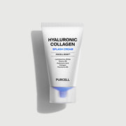 ProtoClinical k-beauty pale gray beauty product silhouette with a dark center on a light background.