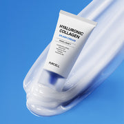 ProtoClinical k-beauty soft blue beauty detail with a pale cream center on a light background.