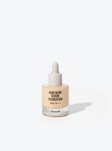 ProtoClinical k-beauty Parnell High Glow Serum Foundation SFP50+ PA++++ 30ml (2colors) slim taupe silhouette on a pale blue and white background