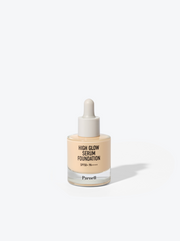 ProtoClinical k-beauty Parnell High Glow Serum Foundation SFP50+ PA++++ 30ml (2colors) slim taupe silhouette on a pale blue and white background