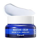 ProtoClinical k-beauty pale blue beauty bottle silhouette with a deep blue lower section on a light background.