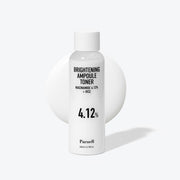 Parnell Niacinamide 4.12 Rice Brightening Ampoule Toner 200ml by ProtoClinical shown in a clean product packaging image on a white background for a k-beauty skincare routine.