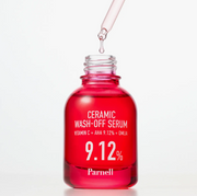 Parnell AHA 9.12 Omija Ceramic Wash-Off Serum 30ml by ProtoClinical shown in a clean product packaging image on a white background for a k-beauty skincare routine.