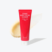 ProtoClinical k-beauty Parnell AHA Omija Ceramic Bubble Peeling Cleanser 180ml bubble cleanser tube in a product detail view with visible branding and front label details on a light background