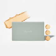 ProtoClinical k-beauty two taupe beauty product silhouettes on a pale lilac background.