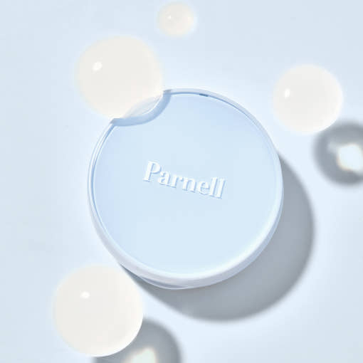 ProtoClinical k-beauty Parnell Glacial Biome Water No-Sebum Cushion 10g single cushion compact centered on a light background.