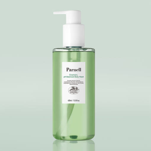 ProtoClinical k-beauty soft sage beauty graphic with pale white side panels on a light background.