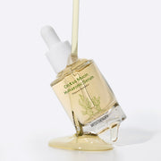 ProtoClinical k-beauty warm beige beauty bottle silhouette with pale blue side tones on a light background.
