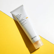 ProtoClinical k-beauty golden yellow beauty graphic on a light background.