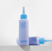 ProtoClinical k-beauty soft blue vertical beauty graphic on a pale blue background.