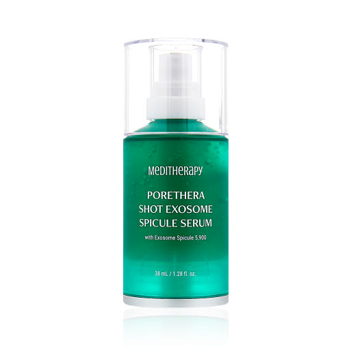 ProtoClinical k-beauty green beauty product with pale aqua and peach side accents on a white background.