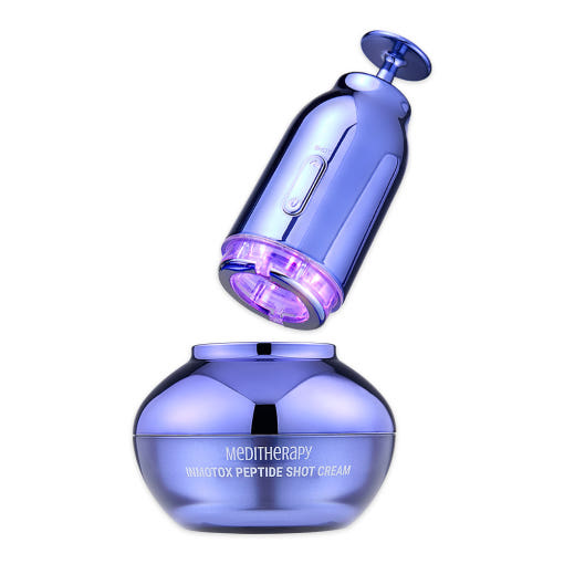 ProtoClinical k-beauty MEDITHERAPY Inmotox Peptide Shot Cream 50ml + Suction Jet Device Set (*It can only be shipped via express service.) shown as a single blue product package on a light background