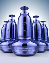 ProtoClinical k-beauty MEDITHERAPY Inmotox Peptide Shot Cream 50ml + Suction Jet Device Set (*It can only be shipped via express service.) blue skincare graphic on a light background