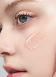 ProtoClinical k-beauty abstract soft pink and beige graphic with muted tonal shading on a light background