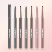 ProtoClinical k-beauty WAKEMAKE Real Defining Pencil Liner 0.03g (5colors) square liner product graphic with gray and peach blocks on a light background