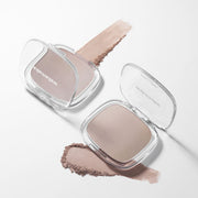 ProtoClinical k-beauty WAKEMAKE Mix Blurring Volume Shading 9.9g (2colors) square contour shading detail graphic with muted beige and peach color blocks on a light background