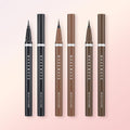 WAKEMAKE Any Proof Brush Eyeliner 0.6g+0.6g[1+1] (3colors)