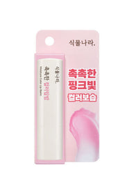 ProtoClinical k-beauty Shingmulnara Moisture Color Lip Balm 3.5g (2colors) in pink blister packaging with a white lip balm tube and a pink swatch on a white background