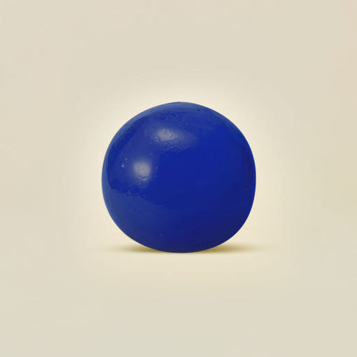 ProtoClinical k-beauty ongredients Butterfly Pea Cleansing Ball 110g single round deep blue cleansing ball centered on a light cream background.