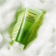 ProtoClinical k-beauty ongredients Deep Foaming Cleanser 120ml single upright green cleanser tube centered on a light background.