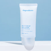 ProtoClinical k-beauty soft blue beauty graphic with a pale vertical center on a light blue background.