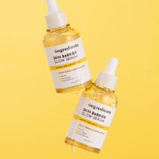 ProtoClinical k-beauty ongredients Skin Barrier Glow Serum 50ml single upright serum bottle centered on a light background with pale blue and cream side bands