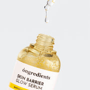 ProtoClinical k-beauty ongredients Skin Barrier Glow Serum 50ml single upright serum bottle centered on a light background with pale blue and cream side bands.